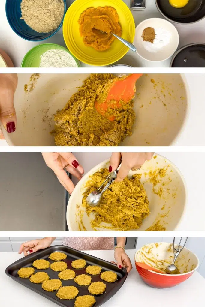 passo a passo e modo de fazer dos biscoitos de abóbora fit