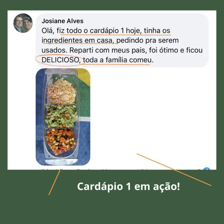 Ingredientes simples, cardápio saboroso